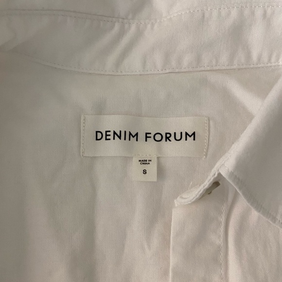 Aritzia denim forum button-up shirt - size S - Picture 3 of 6